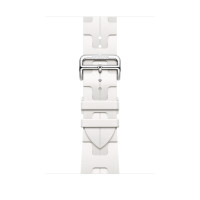 ราคา Apple Watch Hermès - สายแบบ Simple Tour Kilim สี Blanc 46 มม. (MDWC4FE/A)