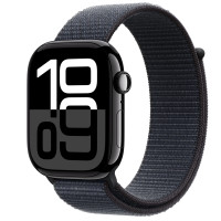 ราคา Apple Watch Series 10 รุ่น GPS | ตัวเรือนอะลูมิเนียม สีดำเจ็ทแบล็ค 46 มม. | สายแบบ Sport Loop สีม่วงน้ำหมึก (MWWR3SA/A)