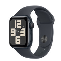 ราคา Apple Watch SE รุ่น GPS | ตัวเรือนอะลูมิเนียม สีมิดไนท์ 40 มม. | สายแบบ Sport Band สีมิดไนท์ ขนาด S/M (MXE73SA/A)