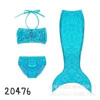 ราคา ชุดว่ายน้ำเด็กนางเงือก อกจั๊มสีฟ้า ไซส์ 110 120 130 140 150 ไซส์ 120 (20892)