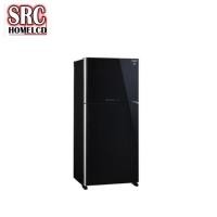 ราคา SHARP ตู้เย็น 2 ประตู ระบบ Inverter ขนาด 18.2 คิว ประตูกระจก รุ่น SJ-X510GP-BK (449)