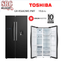 ราคา ตู้เย็น TOSHIBA Side by Side ขนาด 19.6 คิว รุ่น GR-RS682WE-PMT (875)