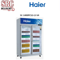 ราคา HAIER ตู้แช่เครื่องดื่ม 2 ประตู ขนาด 27 คิว รุ่น SC-1400PCS2-LS V4 รับประกันคอมเพรสเซอร์ 5 ปี (993)