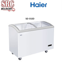 ราคา HAIER ตู้แช่ฝากระจก ความจุ 260 ลิตร 9.2 คิว รุ่น SD-332D สีขาว (970)