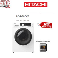 ราคา Hitachi เครื่องซักผ้าฝาหน้า ระบบ Inverter ซัก 8 อบ 6 กก. รุ่น BD-D80CVE พร้อมขาตั้ง+ผ้าคลุม (17)