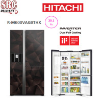ราคา Hitachi ตู้เย็น 3 ประตู Side By Side ขนาด 20.1 คิว รุ่น R-M600VAG9THX