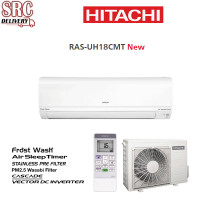 Hitachi Inverter เครื่องปรับอากาศระบบอินเวอร์เตอร์ติดผนัง 18440 BTU รุ่น RAS-UH18CMT/RAC-UH18CMT