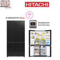 ราคา ราคาพิเศษ สุดๆ Hitachi ตู้เย็น 4 ประตู 19.8 คิว New Arrival รุ่น R-WB640PTH1 Dual Fan x Inverter ระบบ Auto Ice Maker (960)