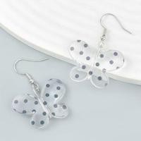 ราคา Dotted Butterfly Drop Earring 1 Pair - White - One Size (1113970844)