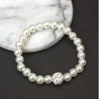 ราคา Set of 3: Rhinestone Faux Pearl Necklace + Bracelet + Faux Pearl Earring Set of 3 - 1 Pc - Necklace & 1 Pc - Bracelet & 1 Pair - Earring - White - One Size (1114506867)