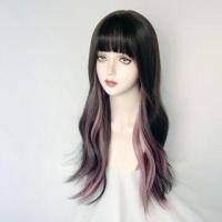 ราคา Long Full Wig - Wavy Pink - One Size (1114968010)