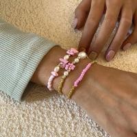 ราคา Set of 3: Faux Pearl / Floral / Bead / Alloy Bracelet (various designs) 2295 - Set - Pink - One Size (1119939010)