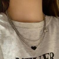 ราคา Heart Pendant Layered Alloy Choker JML5322 - Necklace - Silver - One Size (1117497236)