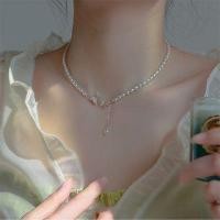 ราคา Butterfly Faux Pearl Layered Alloy Choker 1 Pc - Off-White - One Size (1121229876)