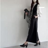 ราคา Plain Wide Leg Jumper Pants Black - One Size (1126262950)