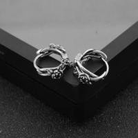 ราคา Rose Layered Hoop Earring 16 - 1 Pc - Silver - One Size (1127240387)