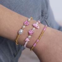 ราคา Set of 3: Faux Gemstone Faux Pearl Bracelet (various designs) Set of 3 - 2295 - Pink - One Size (1114137207)