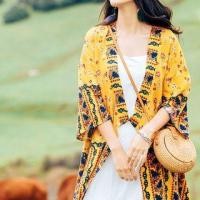 ราคา Patterned Open Front Jacket Yellow - One Size (1121944561)