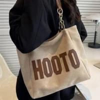 ราคา Lettering Faux Leather Tote Bag Off-White - One Size (1126156376)