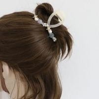 ราคา Starfish Faux Pearl Acrylic Hair Clamp Off-White - One Size (1128095453)