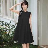 ราคา Sleeveless Floral Embroidered Mini A-Line Dress (1128121313)