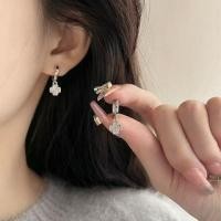 ราคา Clover Alloy Drop Earring 1 Pair - Earring - Silver - One Size (1128290245)
