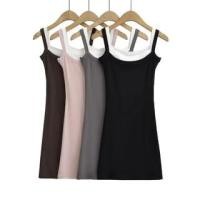 ราคา Sleeveless Mock Two Piece Color-Block Mini Bodycon Dress (1128626757)