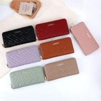 ราคา Quilted Faux Leather Long Wallet (1128651247)