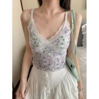 ราคา V-Neck Panel Lace Cami Top (1128669043)
