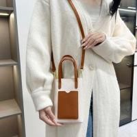 ราคา Two Tone Faux Leather Crossbody Bag Off-White - One Size (1128892068)