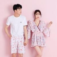 ราคา Couple Matching Floral Swim Trunks / Flared-Sleeve Swim Dress / Short-Sleeve Crew Neck Smiley Face Print T-Shirt / Halter Cross Strap Tankini Top / Plain Swim Shorts / Set (1116271548)