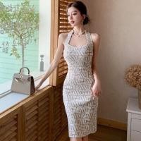 ราคา Halter Neck Patterned Mini Sheath Dress (1128959720)