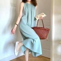 ราคา Sleeveless Cutout Plain Maxi A-Line Dress (1128964074)