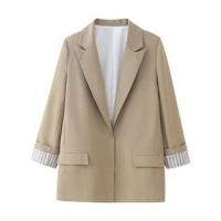 ราคา Peak Lapel Striped Panel Blazer (1128976542)