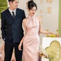 ราคา Sleeveless Jacquard Maxi Sheath Cocktail Qipao (1128990397)