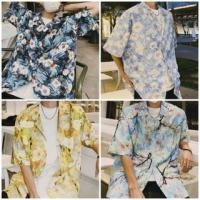 ราคา Elbow-Sleeve Floral Print Shirt (1128981722)