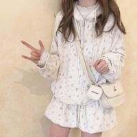 ราคา Floral Corduroy Hooded Zip Jacket / Elastic Waist Mini A-Line Skirt / Wide Leg Pants (1129040207)