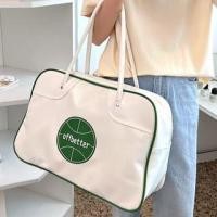 ราคา Lettering Print Faux Leather Carryall Bag (1129077140)
