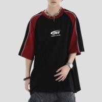 ราคา Couple Matching Short-Sleeve Crew Neck Lettering Raglan T-Shirt (1129117251)