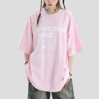 ราคา Couple Matching Short-Sleeve Crew Neck Lettering T-Shirt (1129115971)