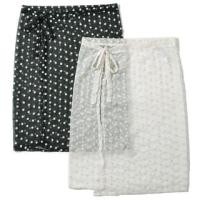 ราคา Floral Embroidered Sheer Midi Wrap Skirt (1129139964)