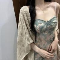 ราคา Spaghetti Strap Floral Print Slit Panel Lace Maxi Sheath Dress (1129155767)