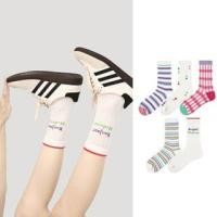 ราคา Set of 5 Pairs: Patterned Socks (1127869296)