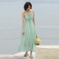 ราคา Spaghetti Strap Patterned Maxi Sundress (1129207078)