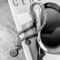 ราคา Lettering Disc Pendant Stainless Steel Necklace (Various Designs) (1129211040)