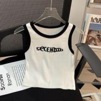 ราคา Contrast Trim Lettering Tank Top (1129293239)