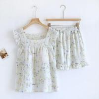 ราคา Pajama Set: Sleeveless Patterned Top + Shorts (1129365813)