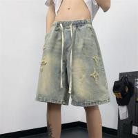 ราคา Drawstring Waist Star Applique Washed Denim Shorts (1129487856)