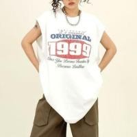 ราคา Crew Neck Numbering Lettering Print Tank Top (1129576575)