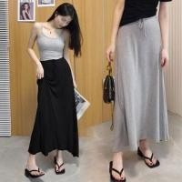 ราคา Maternity High Waist Plain Maxi A-Line Skirt (1129659689)